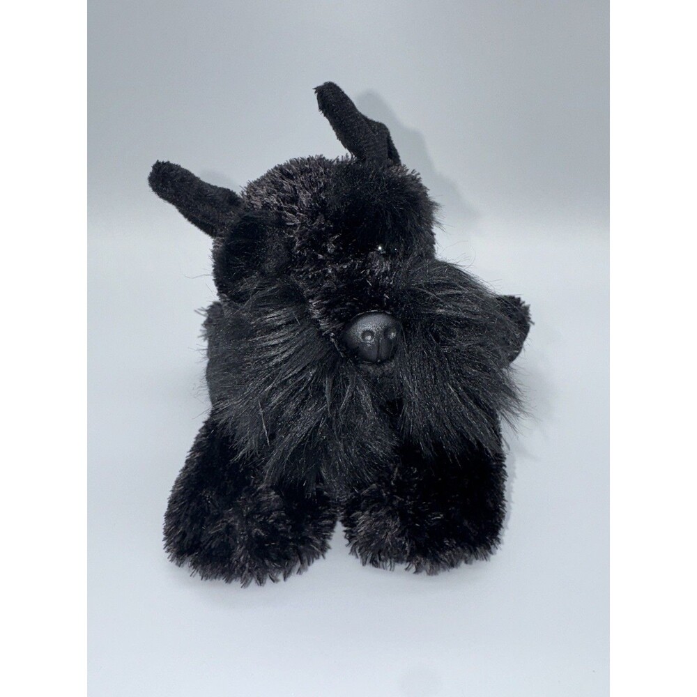 Vintage Aurora Mini  Scotty Black Scottish Terrier Dog Plush Stuffed Animal 8"